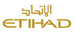 Logo d'Etihad Airways, compagnie partenaire pour départs du Maroc avec 2S Africa Travel